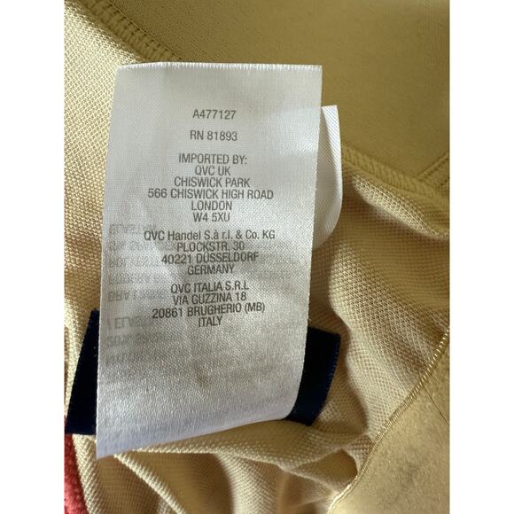 D & Co Beach Coral Tropical Print Tankini Swim Top Women’s 16 Adjustable Straps - Picture 9 of 9